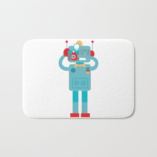 Robot loves Diana Bath Mat