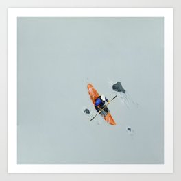 Solitude- Kayaker Art Print