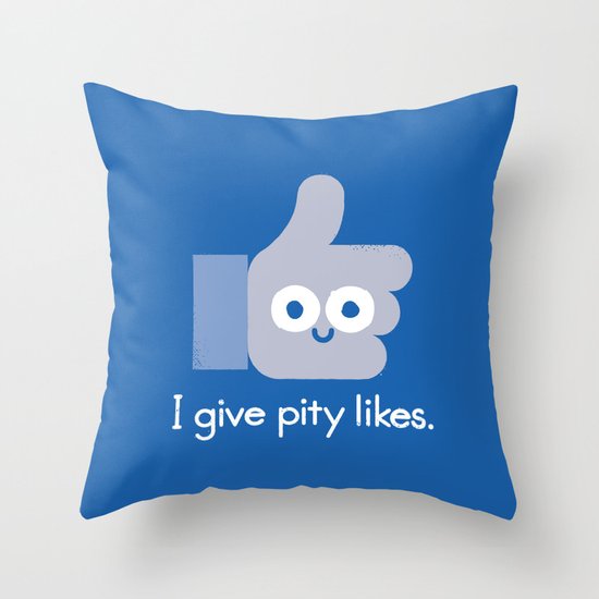No Comment Throw Pillow