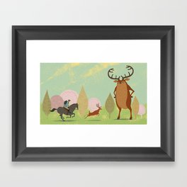 Deer God Framed Art Print