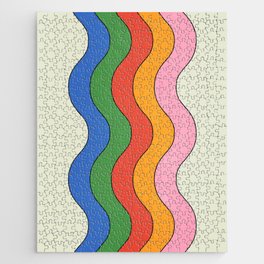 Retro Candy Waves Jigsaw Puzzle