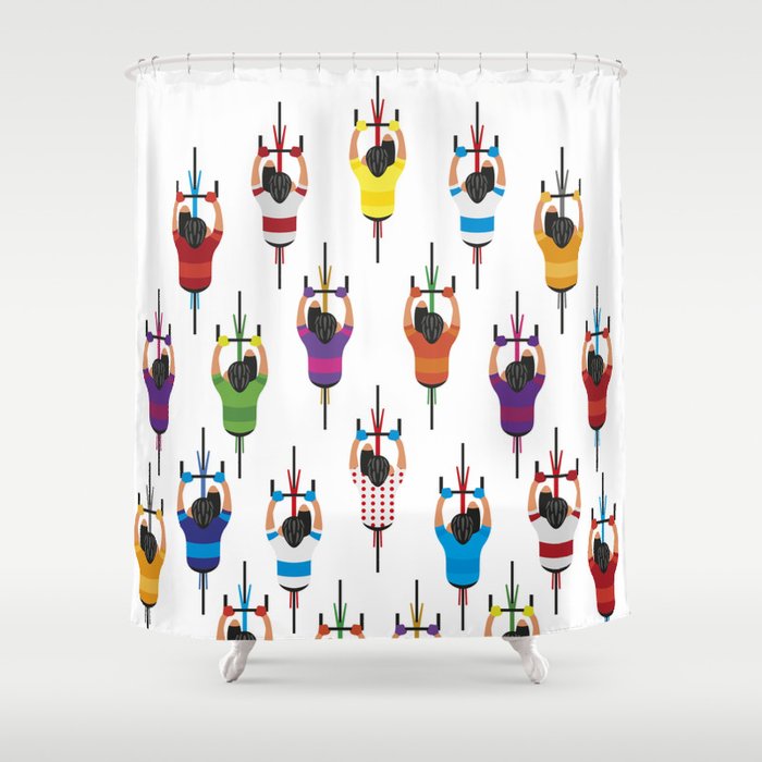 Cycling Squad Shower Curtain