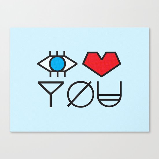 EYE HEART YOU Canvas Print