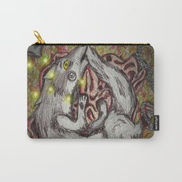 Insomnia Carry-All Pouch | Viciouscircle, Wolf, Trapped, Digital, Drawing, Concept, Insomnia, Firefly, Illustration, Wakingnightmare 