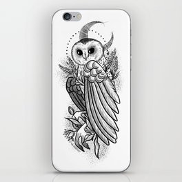 Moon owl iPhone Skin