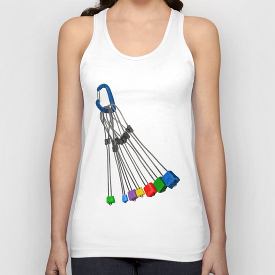 Rock Climbing Wires Unisex Tank Top