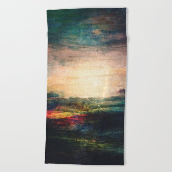 When she wakes up Beach Towel