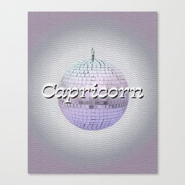 Disco Zodiac: Capricorn Canvas Print