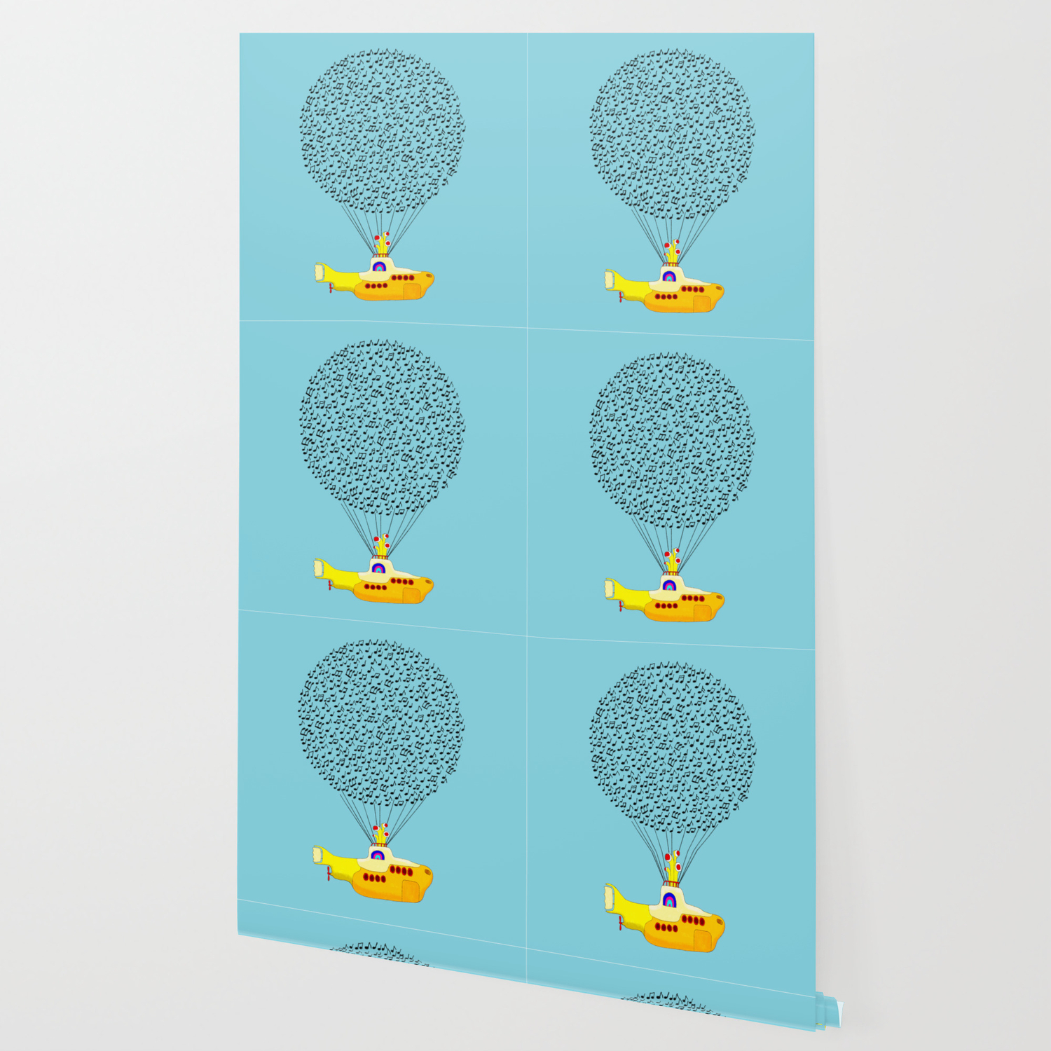 Musical Yellow Submarine Wallpaper By Bignosework Society6