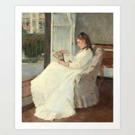 The Artist's Sister at a Window by Berthe Morisot Art Print