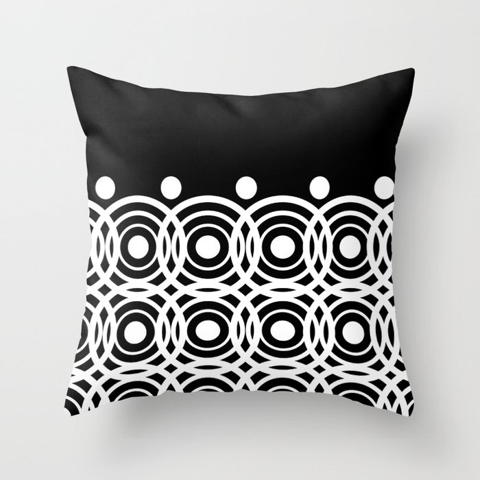 hypno circles throw pillow by umeimages society6