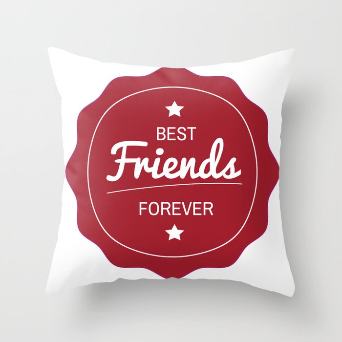 Best Friends Forever Throw Pillow
