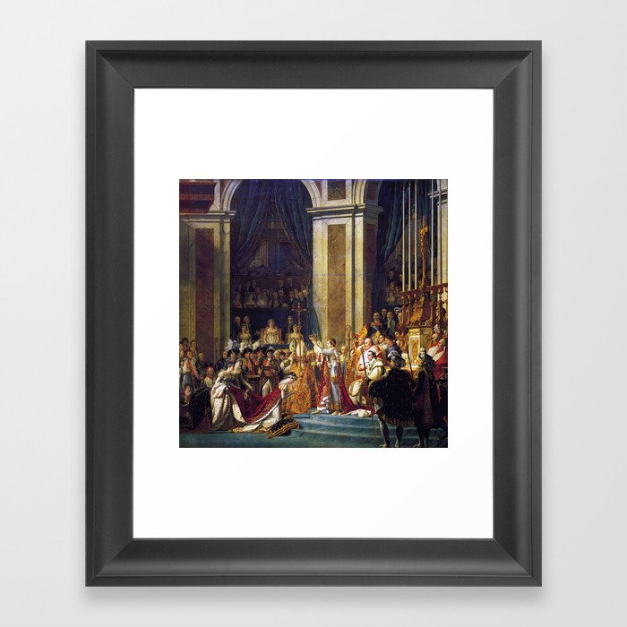 David, the coronation of Napoleon Framed Art Print