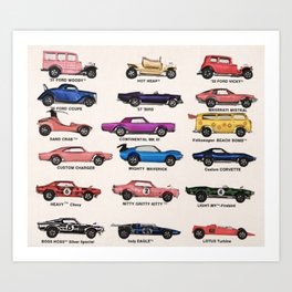 vintage hot wheels poster