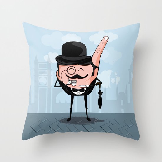 Sir Pinky Throw Pillow