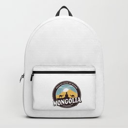 Mongolia Buddha Design with Camellias Gift Idea Backpack | Countries, Asians, Ulanbator, Asia, Mongolian, Ulaanbaatar, Camel, Buddha, Country, Asian 
