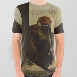 Two Chained Monkeys Pieter Bruegel the Elder All Over Graphic Tee