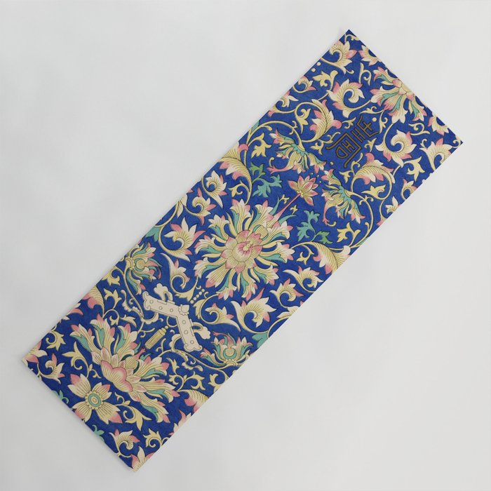 Chinese Floral Pattern 8 Yoga Mat