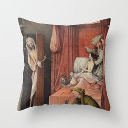 Hieronymus Bosch - Death And The Miser. Deko-Kissen