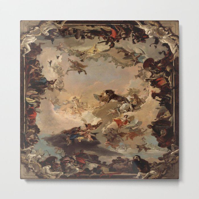 Allegory of the Planets and Continents Art Print Poster Canvas Wall Metal Print