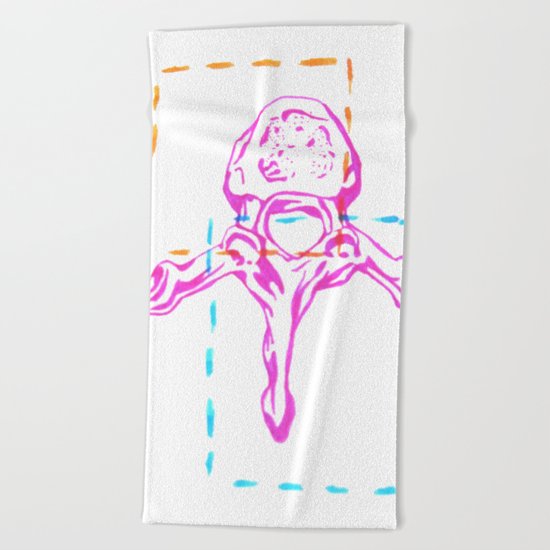 Thoracic Vertebrae Beach Towel