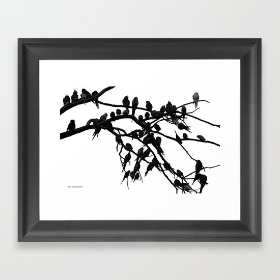 Noisy Silouettes Framed Art Print