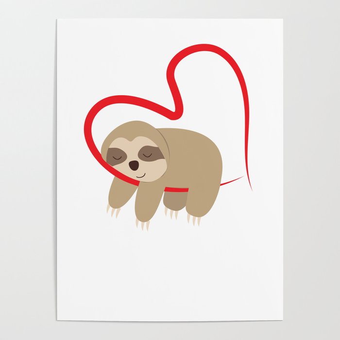 Dear Valentine S Day Sloth Sweet Cute Gift Poster By Mrniceguy83 Society6 Online valentine's day cards, from cute and funny to sweet and romantic. dear valentine s day sloth sweet cute gift poster by mrniceguy83