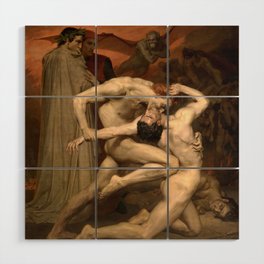 Dante and Virgil in Hell Wood Wall Art