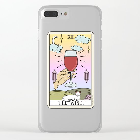 WINE READING Clear iPhone Case