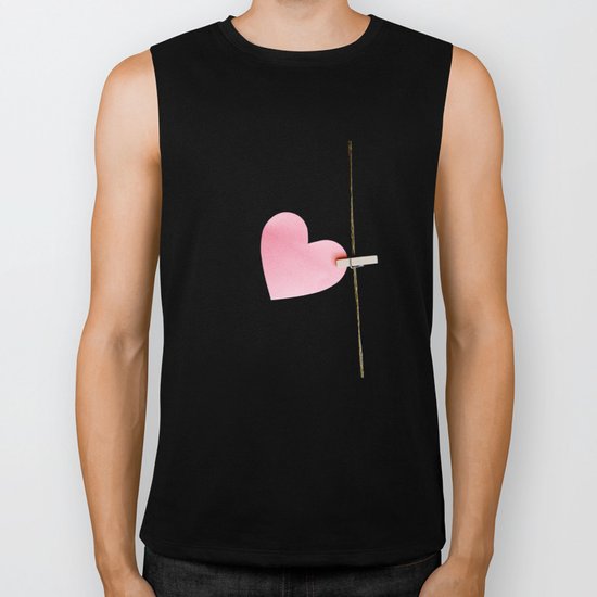 Heart of paper Biker Tank