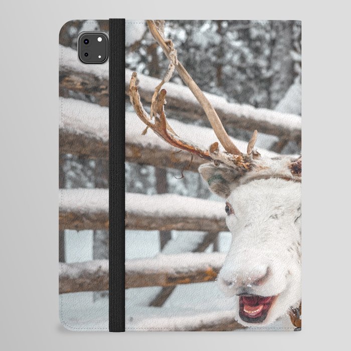 Smiling Reindeer | Rudolf from Lapland Finland  iPad Folio Case