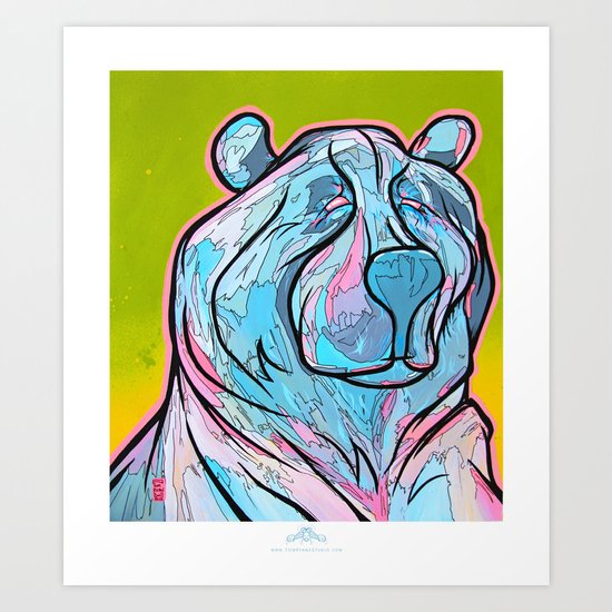 "ART-ik Bear" Art Print