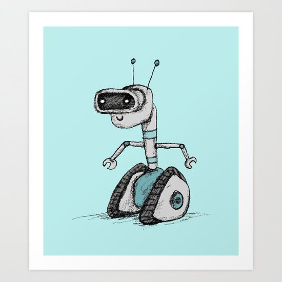 Robot Art Print