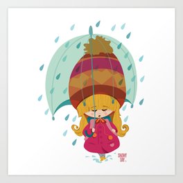 Lovely Rain Art Print