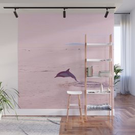 Pink Porpoise Wall Mural