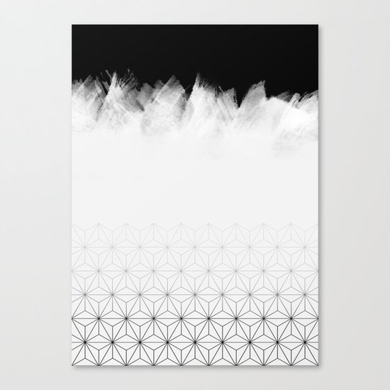 Christmas Geometric Pattern Canvas Print