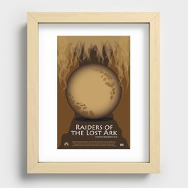 Raiders of the Lost Ark Movie Poster Recessed Framed Print
