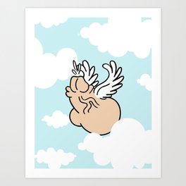 Winged Chub Art Print