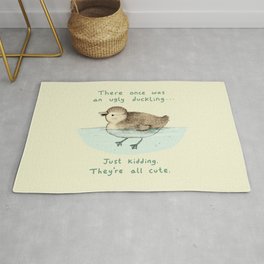 Ugly Duckling Rug | Drawing, Ugly, Animal, Kids, Cute, Curated, Illustration, Ducks, Lovely, Nursery 