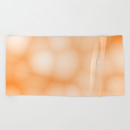 Blurry Orange Gradient Bubbles Beach Towel