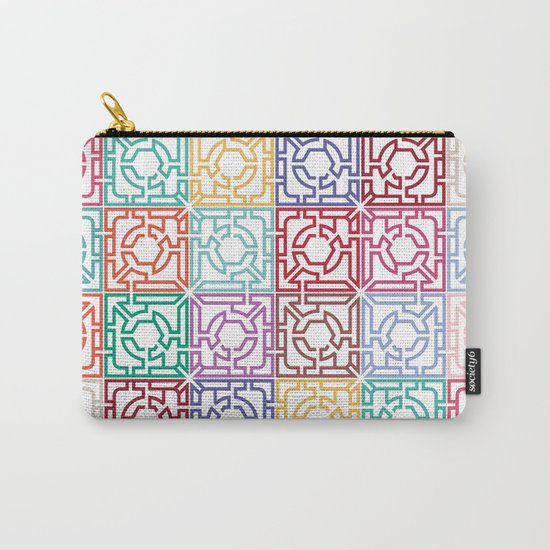 Maze Colorful Seamless Pattern Carry-All Pouch