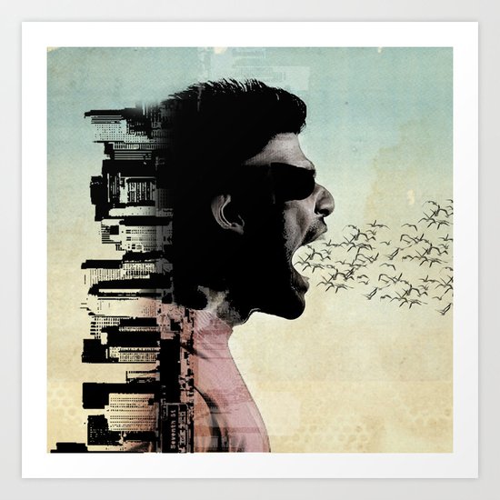 cry city Art Print