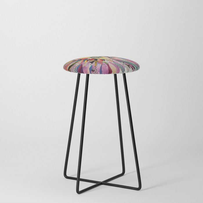The pink herd Counter Stool