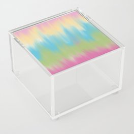 Rainbow Tie Dye Stripes Acrylic Box