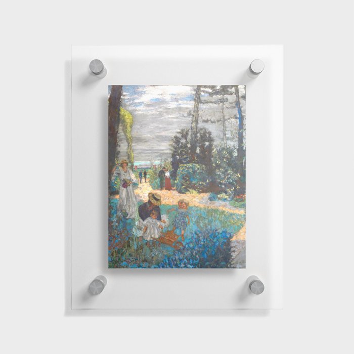 Edouard Vuillard La Terrasse at Vasouy, The Garden Floating Acrylic Print