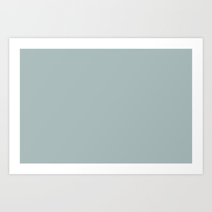 Blue Green Solid Color Pairs Ppg Glidden Willow Ppg1145 4 Accent Shade To Night Watch Art Print By Simply Solids Colors Single Shades Society6 - Blue Willow Paint Color Ppg