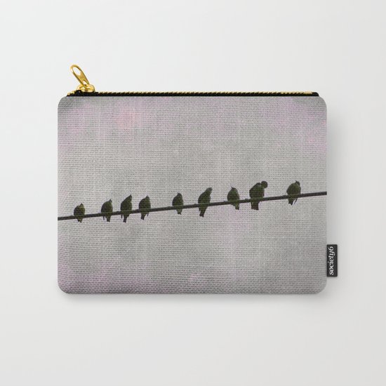 9 Birds on a Wire Carry-All Pouch
