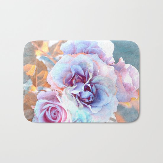 Vintage roses(6). Bath Mat