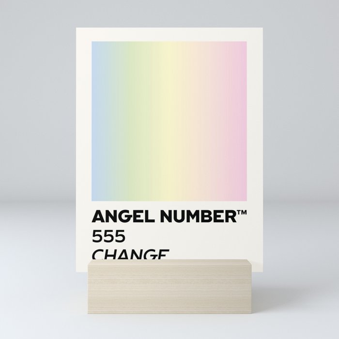 Angel number - 555 - change Mini Art Print