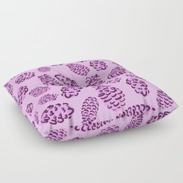 Pink Pinecone Pattern | Pink Holiday Floor Pillow